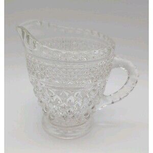 VINTAGE 1960'S Anchor Hocking Wexford Creamer Glass Pitcher